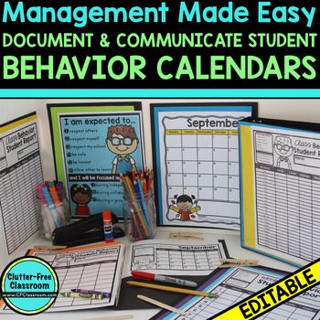 behavior calendar