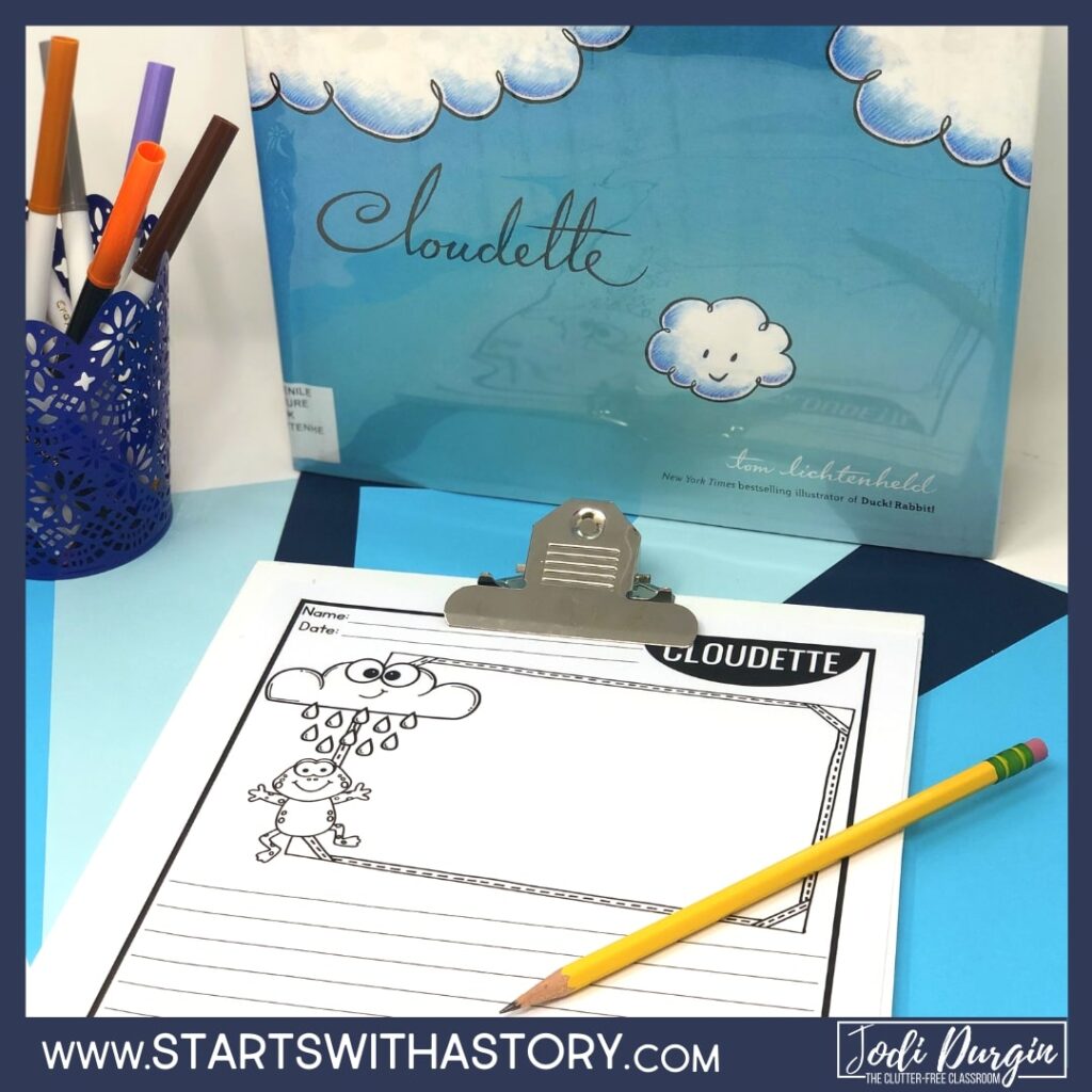Cloudette book cover and activity