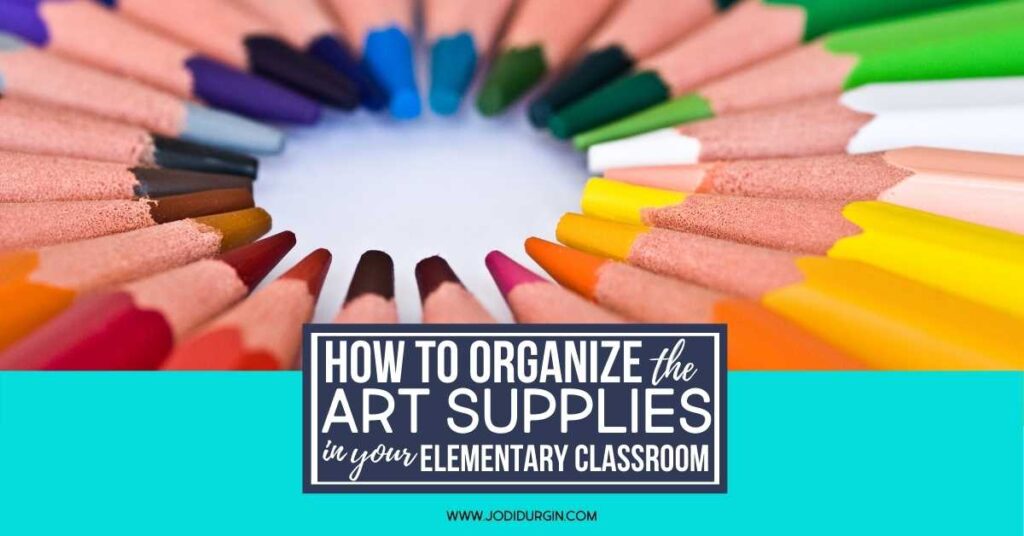 tips for organizing art supplies