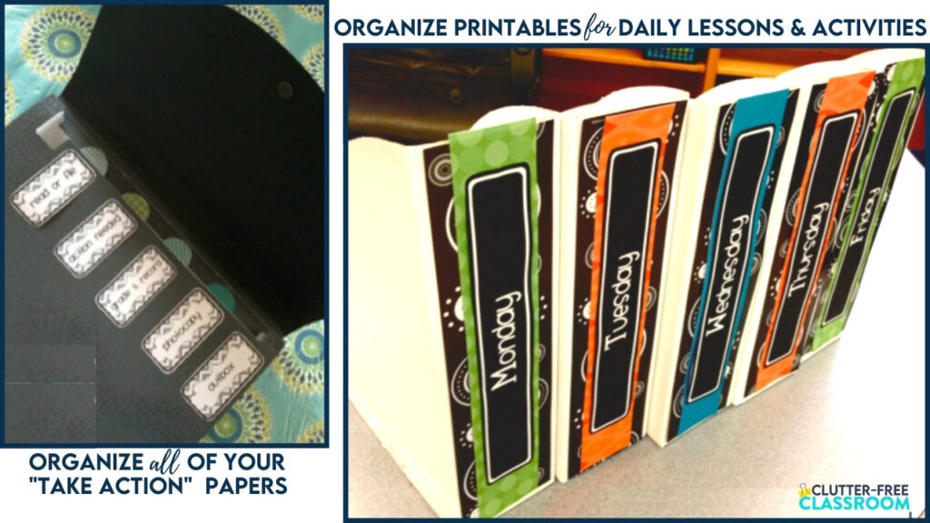 paper organization tools for organizing lesson plan materials