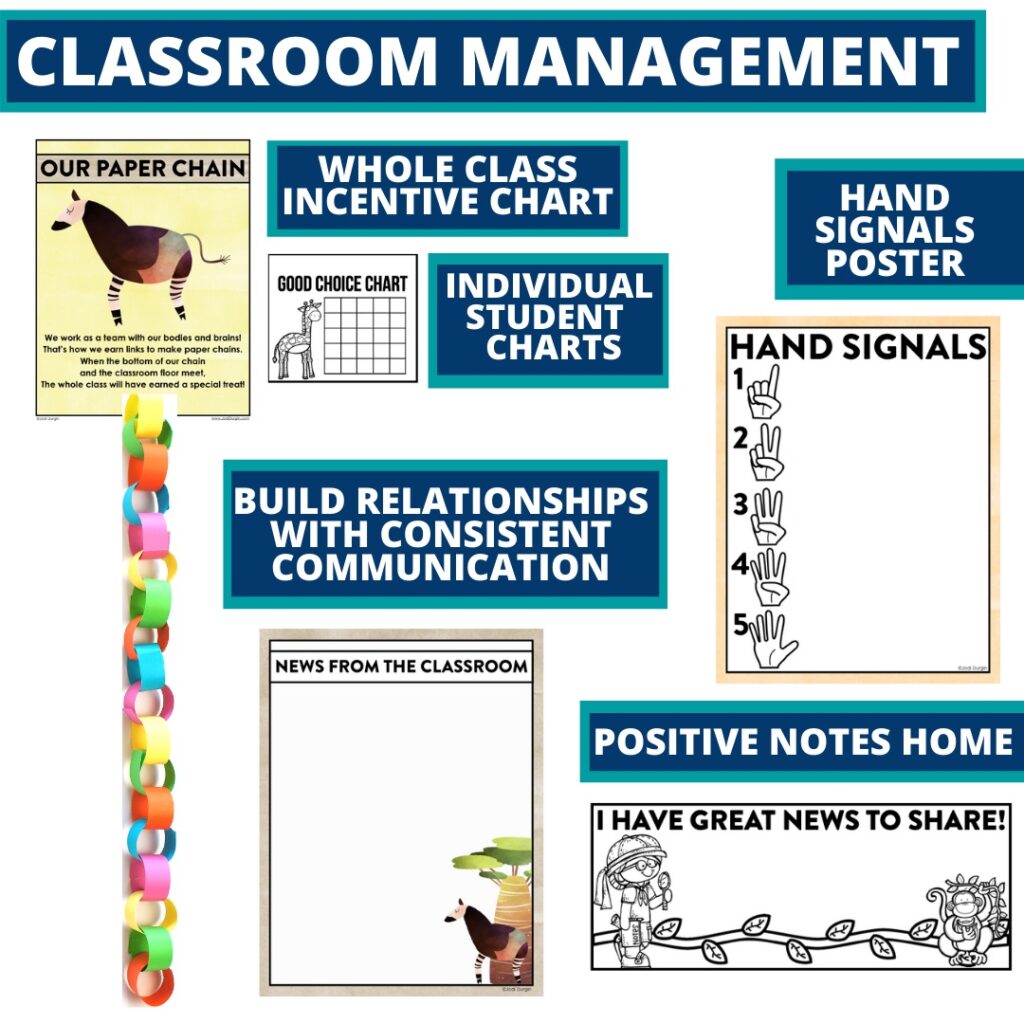 jungle classroom theme classroom management materials