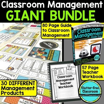 Check out the Clutter Free Classroom's elementary classroom management procedures and routines ideas, strategies, and techniques! Her tips making teaching and learning them with a chart, display, visuals, and cards easy! #classroommanagement #clutterfreeclassroom