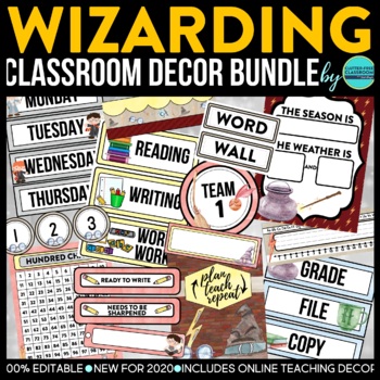 wizard classroom decor bundle