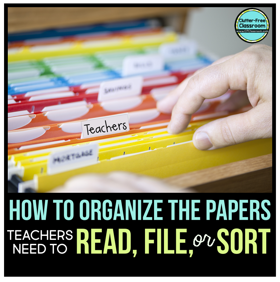 PAPER OVERLOAD! It's a problem all teachers face! Learn how to manage all of the paper that comes into your teacher mailbox by following a simple organization system. 