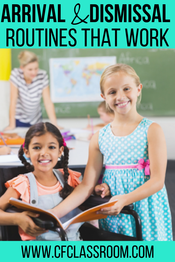 Are you looking for tips and ideas for creating classroom arrival and dismissal routines that are easy to implement? Check out these two blog posts! #classroomarrival #arrival #classroomdismissal #dismissal