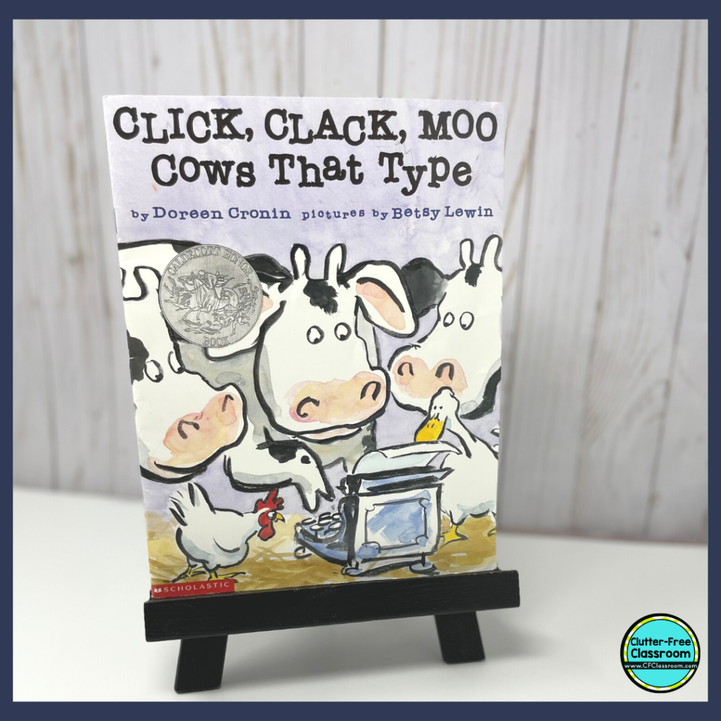 Click Clack Moo Cows that Type book cover