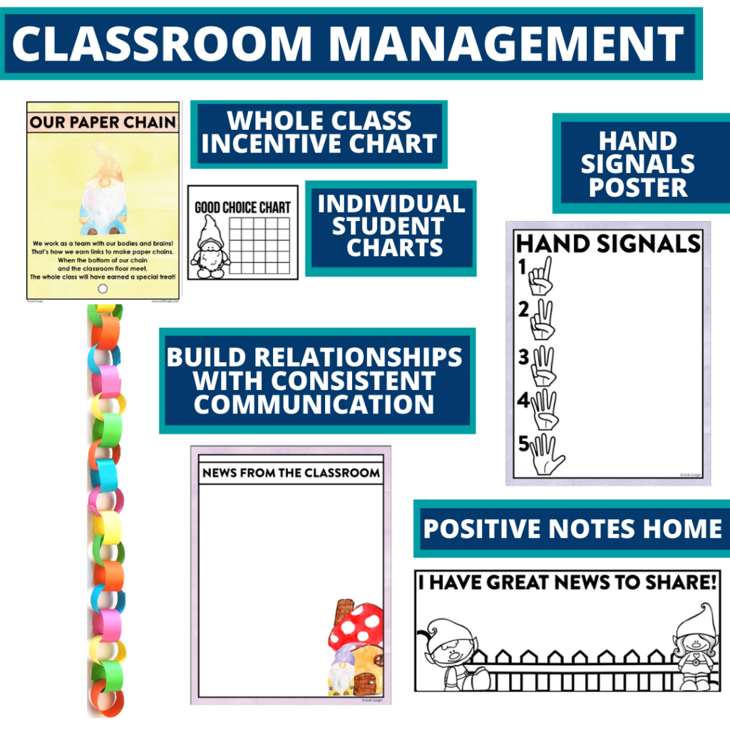 gnome themed tools for improving student behavior in an elementary classroom