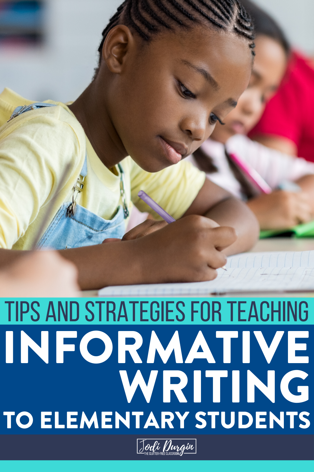 This Clutter-Free Classroom blog post suggests informative writing mini lesson ideas for 1st grade teachers to use when teaching a unit on informational writing. These elementary lessons are developmentally appropriate for first grade students and cover topics like writing an introduction, brainstorming ideas, transition words, writing conclusions, and using mentor texts. Read the post to learn more! #informativewriting #informationalwriting #explanatorywriting #elementarywritinglessons #firstgradeteacher #firstgradewriting