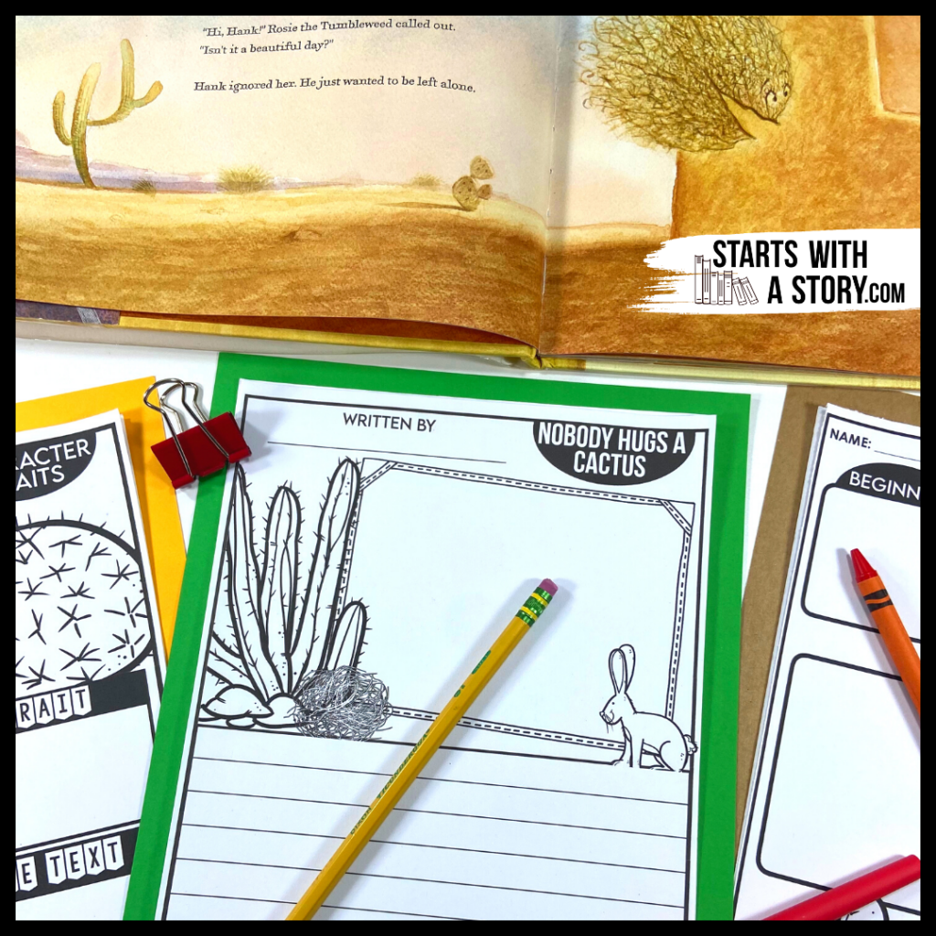 Nobody Hugs a Cactus book and activity